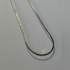 Sterling Silver snack box chain Necklace